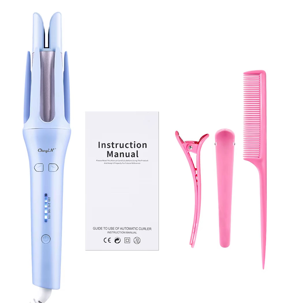 Rizador Automático Fendy Haus 32MM – Rotación Automática, Cerámica Profesional, Ondas y Rizos de Alta Precisión